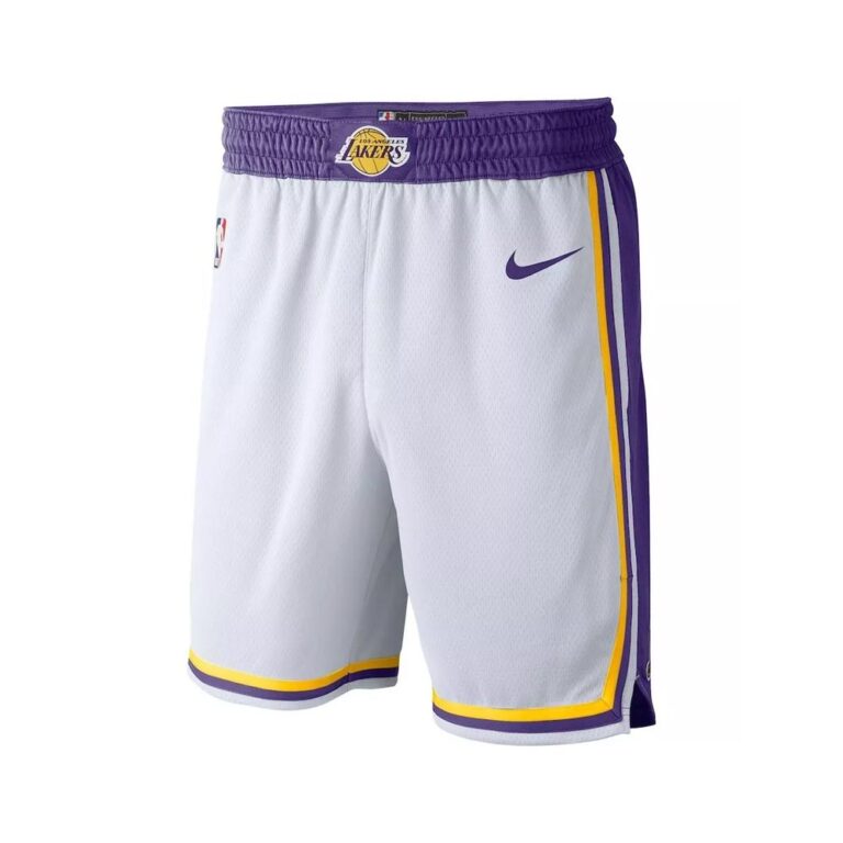 מכנס NBA לוס אנג'לס לייקרס לבן
